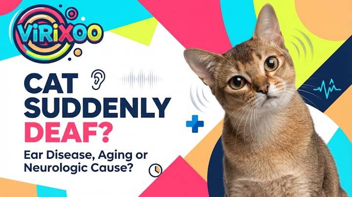 Cat not responding to a soft sound while an owner observes from behind without startling it