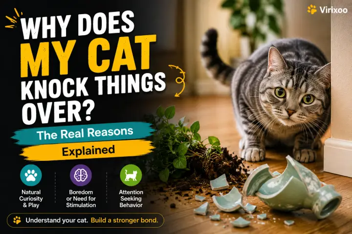 Cat carrying a small toy toward its owner in a living room