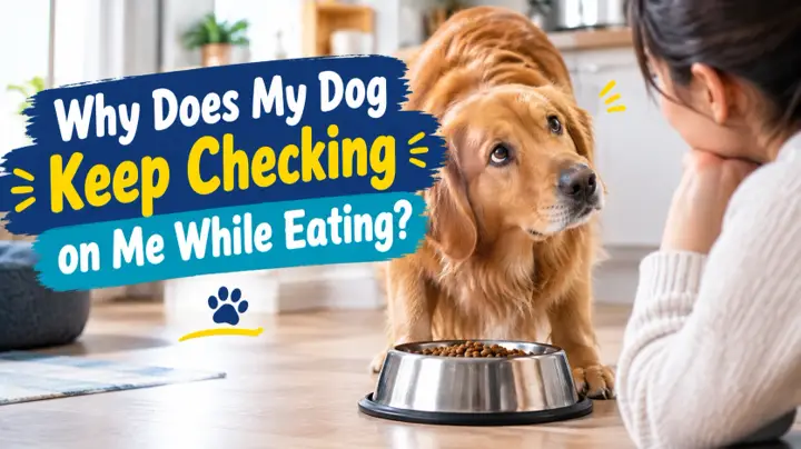 Does My Dog Keep Checking on Me While Eating