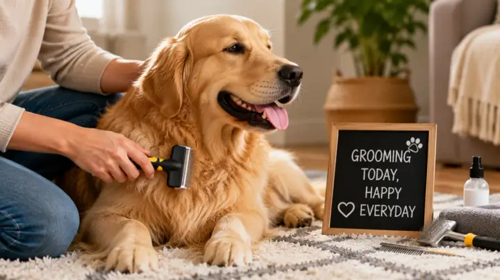 Dog digging in a designated safe patch of soil in a backyard