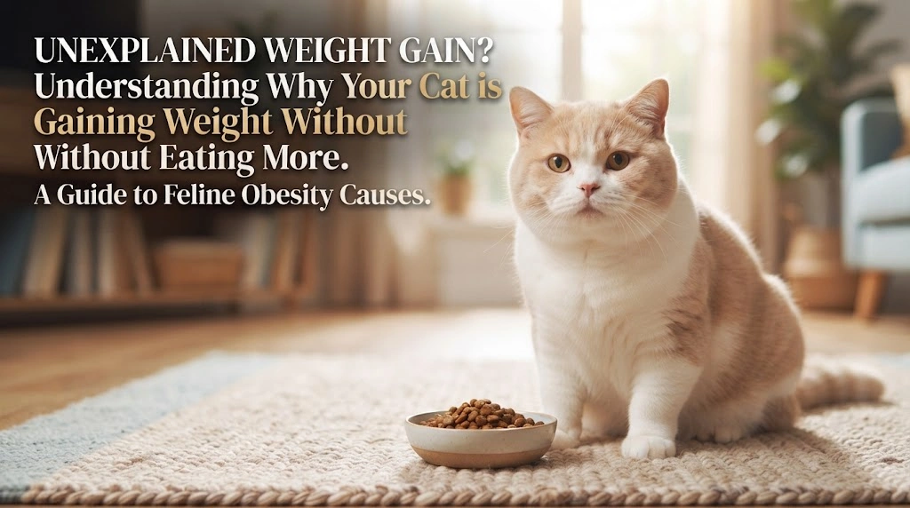 Cat standing on a pet scale while an owner records body weight and body-condition changes