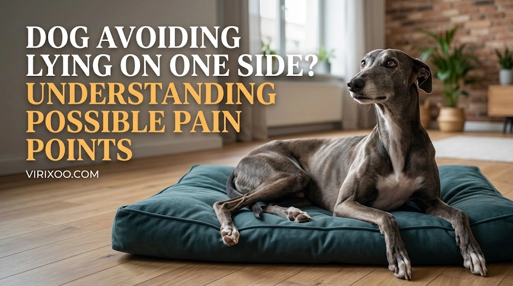 Does My Dog Suddenly Avoid Lying on One Side while an owner observes the dog calmly for relevant changes