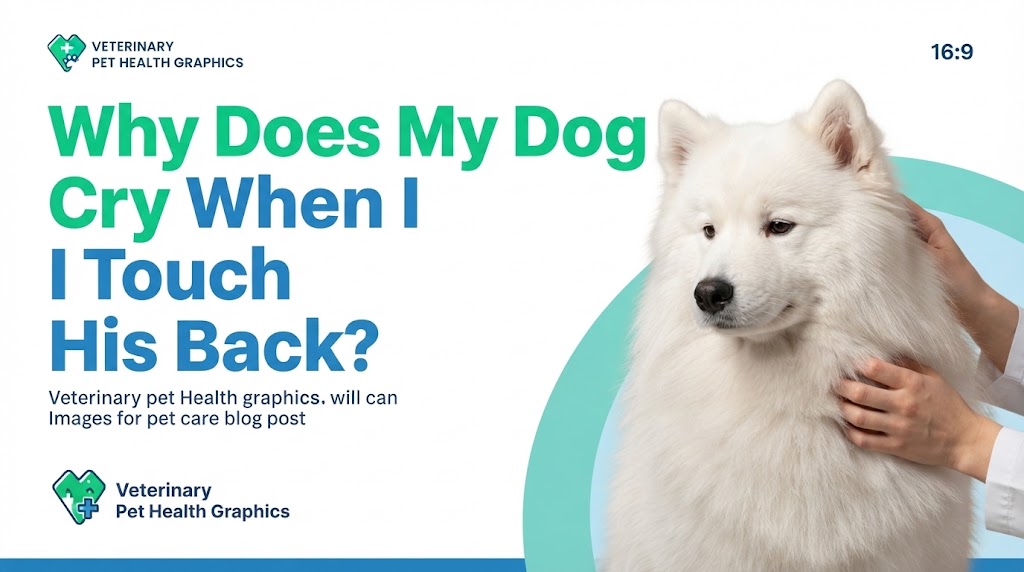 Does My Dog Cry When I Touch His Back while an owner observes the dog calmly for relevant changes
