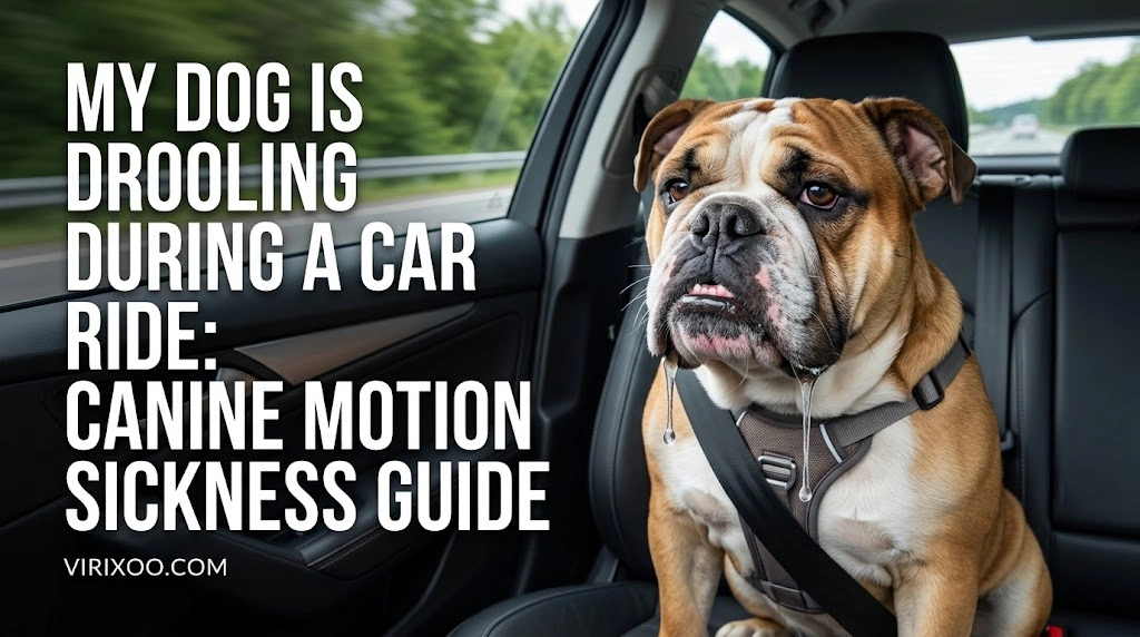 Does My Dog Drool Only During Car Rides while an owner observes the dog calmly for relevant changes