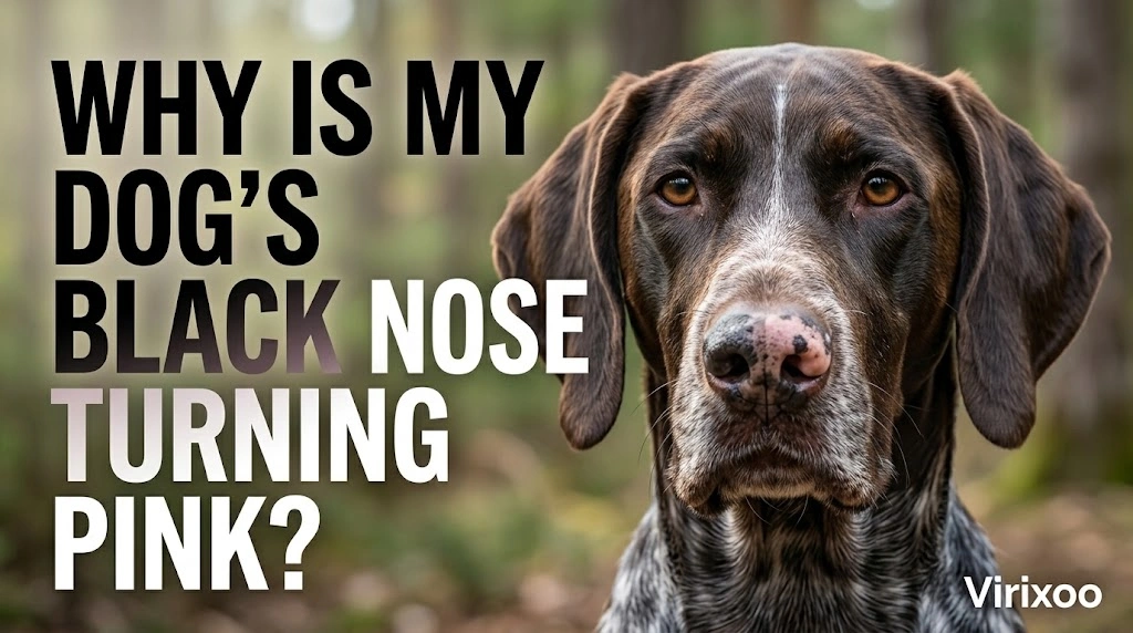 Is My Dog’s Nose Losing Its Black Color while an owner observes the dog calmly for relevant changes