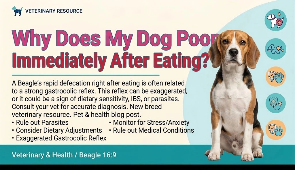 Does My Dog Poop Immediately After Eating while an owner observes the dog calmly for relevant changes
