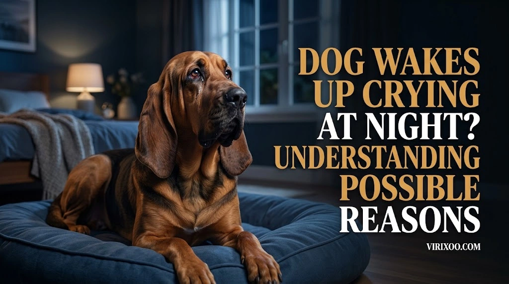 Does My Dog Wake Up Crying During the Night while an owner observes the dog calmly for relevant changes