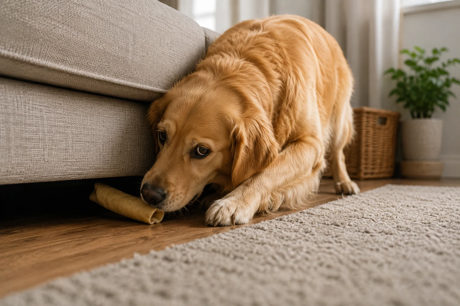 Dog briefly lifting one side of its lip while owner observes